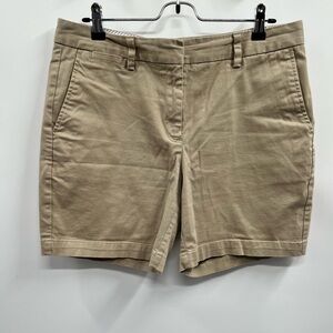 Womens Landsend Midrise Khaki Shorts Size 10